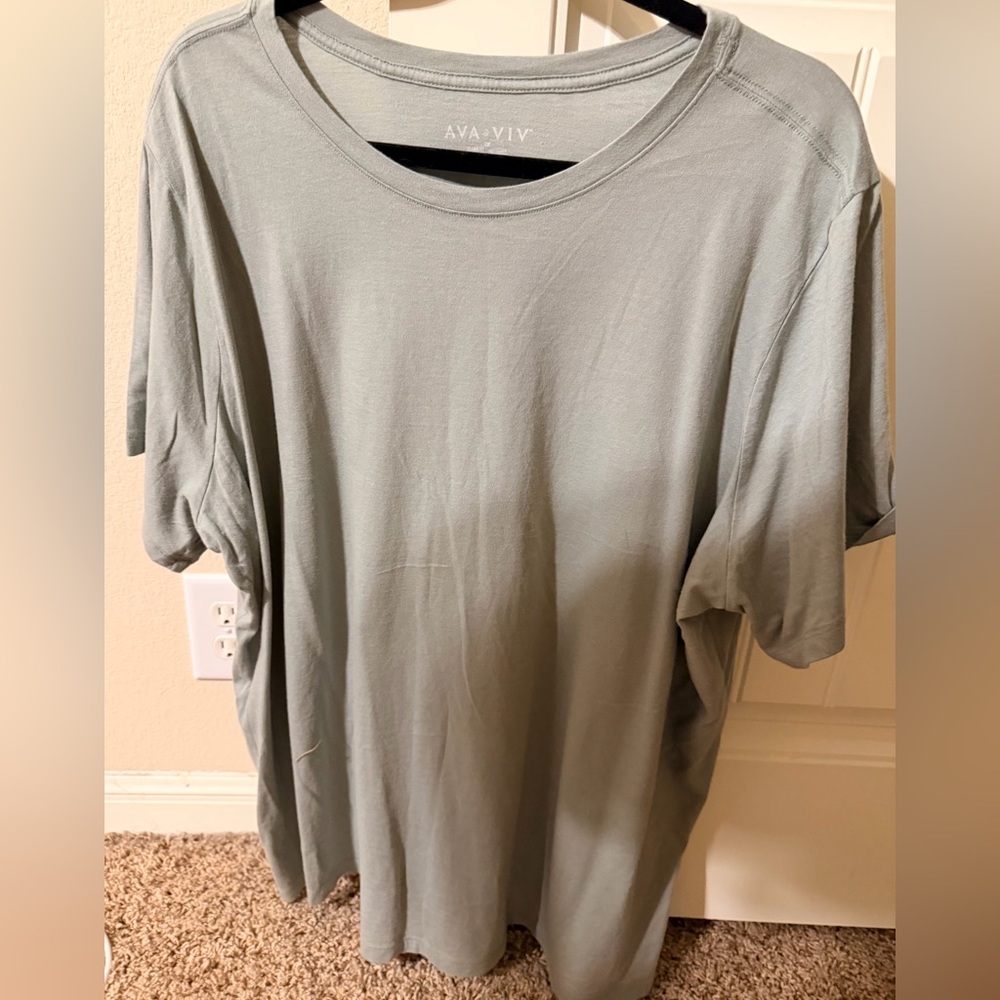 Ava & Viv Light Gray Tee